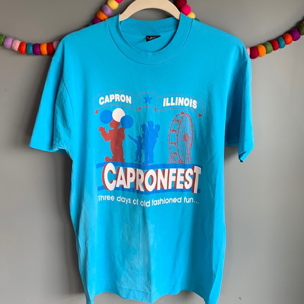 Vtg 91 Capronfest Screen Stars T